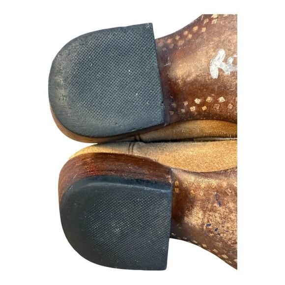 Vintage Handmade Sundance Flower Inlay Western Cowboy Boot Women size 5.5 - Picture 11 of 12